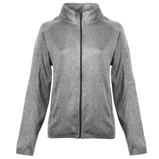 Buy heather-grey Burnside Ladies Long Sleeve Sweater Knit Jacket - B5901