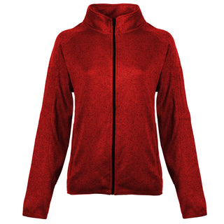 Buy heather-red Burnside Ladies Long Sleeve Sweater Knit Jacket - B5901