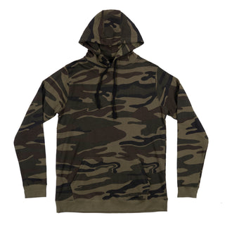 Buy green-camo Burnside French Terry Pullover Hoodie - B8605