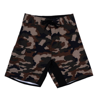 Buy green-camo Burnside Tsunami Shorts - B9371