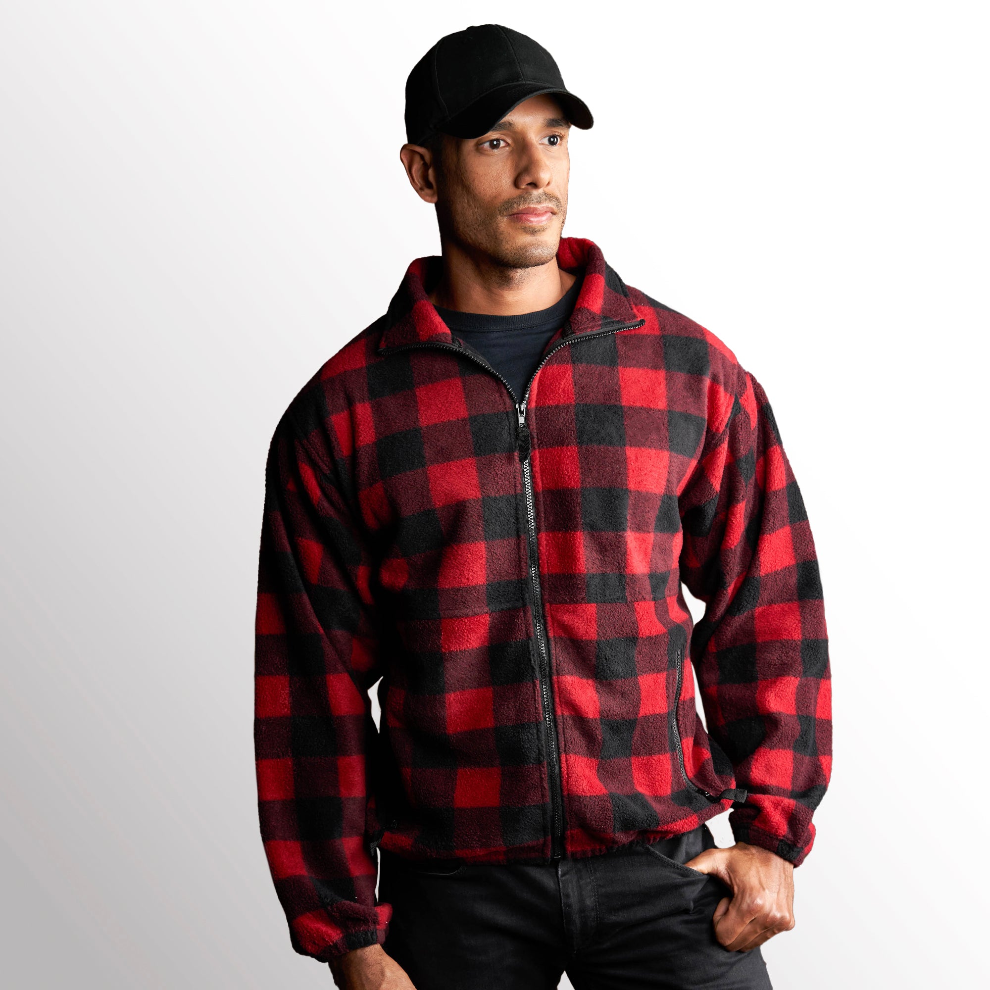 MENS FULL ZIP POLAR FLEECE JACKET - S3061 | Burnside Sierra