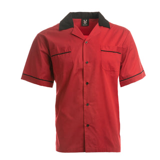 Buy red-black Hilton Bowling Retro GM Legend Shirt - HP2244