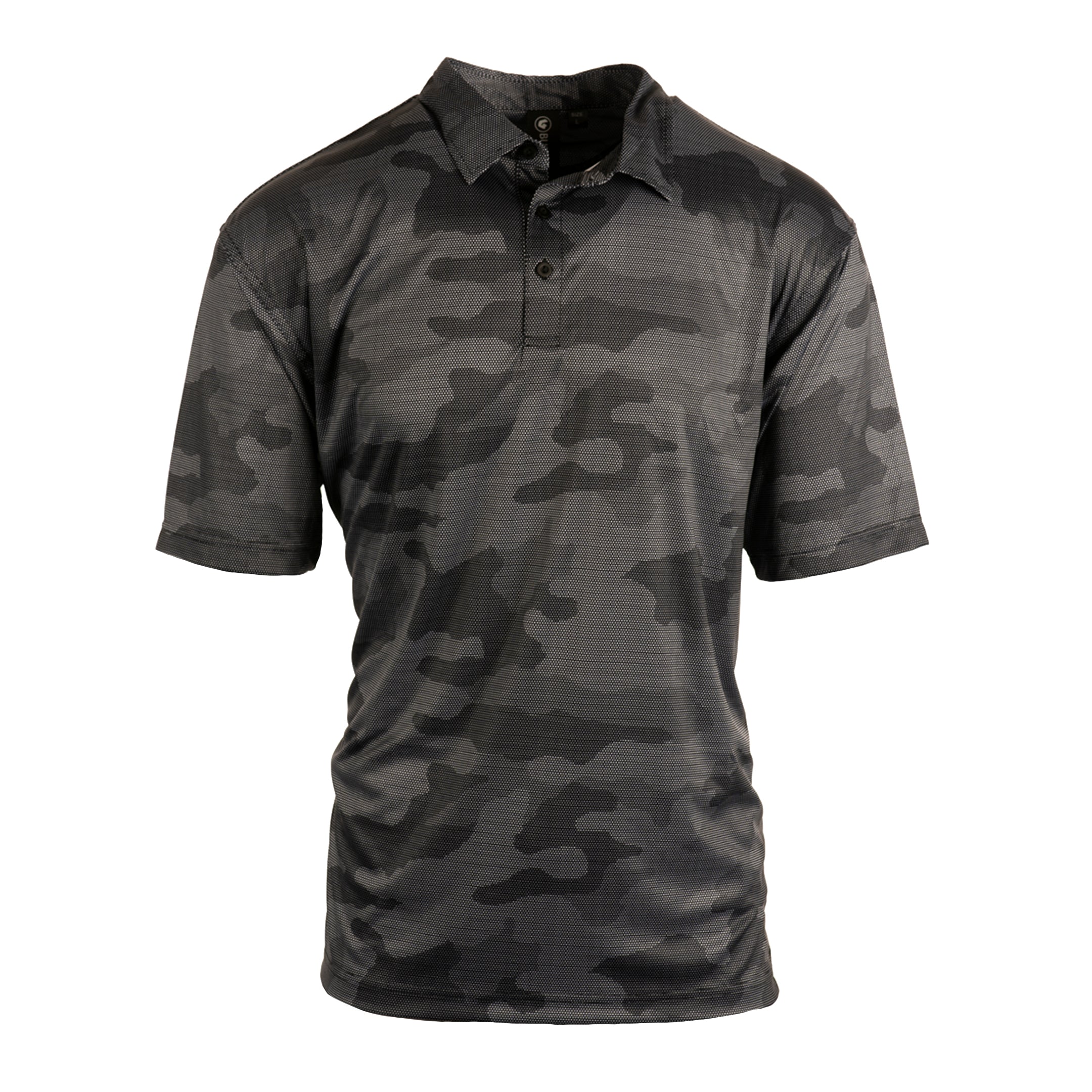 新品　BRIEFING MENS CAMO PRINT POLO ブラック MENS BURN GOLF POLO - B0101 | Burnside Sierra Pacific Apparel