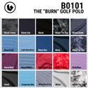 MENS BURN GOLF POLO - B0101