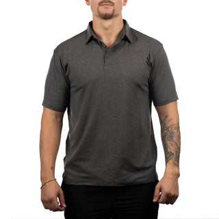 Buy heather-charcoal Burnside Dawn to Dusk Polo - B0900