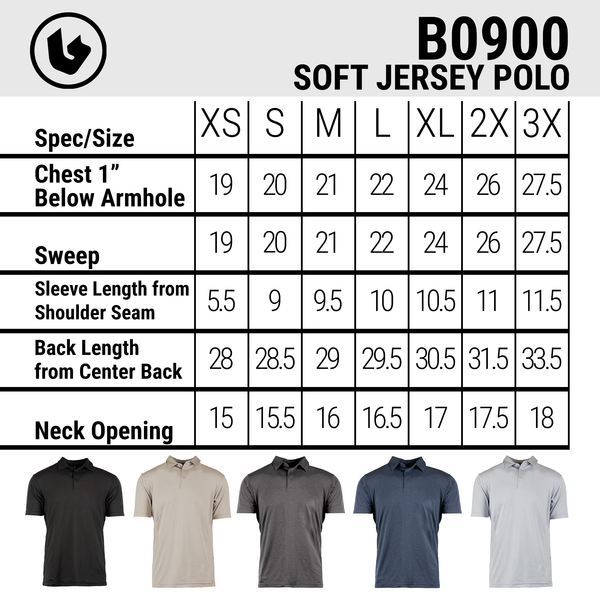 SOFT JERSEY POLO - B0900