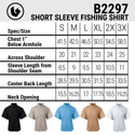 MENS SHORT SLEEVE FISHING SHIRT - B2297