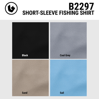 MENS SHORT SLEEVE FISHING SHIRT - B2297