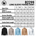 MENS LONG SLEEVE FISHING SHIRT - B2299
