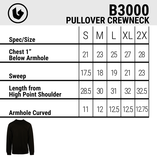 PULLOVER CREWNECK - B3000