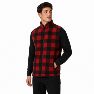 MENS FULL ZIP ARCTIC POLAR FLEECE VEST - B3012