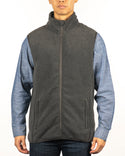 MENS FULL ZIP ARCTIC POLAR FLEECE VEST - B 3012