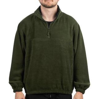 MENS 1/4 ZIP POLAR FLEECE PULLOVER - B 3052
