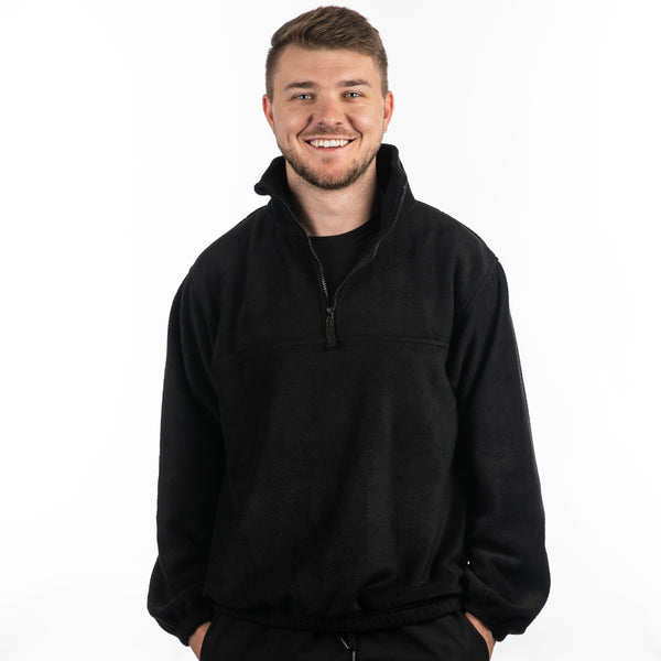 MENS 1/4 ZIP POLAR FLEECE PULLOVER - B 3052