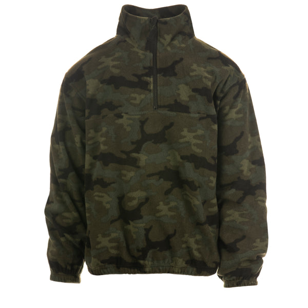 MENS 1/4 ZIP POLAR FLEECE PULLOVER - B3052