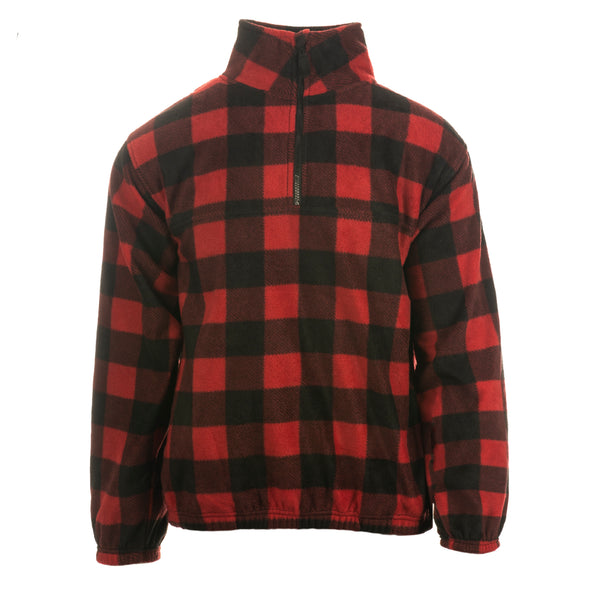 MENS 1/4 ZIP POLAR FLEECE PULLOVER - B3052