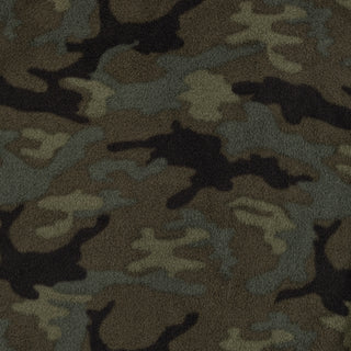 Buy green-camo MENS 1/4 ZIP POLAR FLEECE PULLOVER - B 3052
