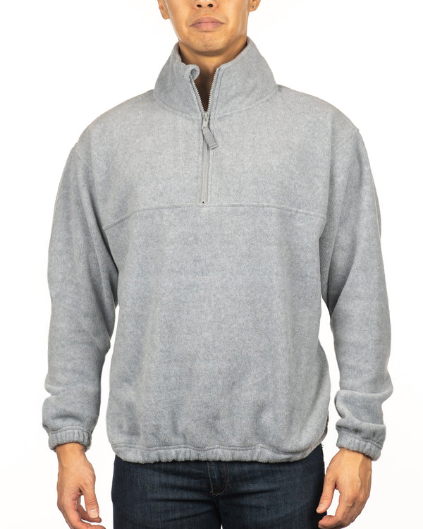 MENS 1/4 ZIP POLAR FLEECE PULLOVER - B 3052