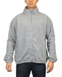 MENS FULL ZIP POLAR FLEECE JACKET - B 3062