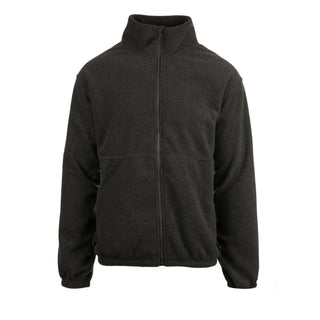 Buy heather-charcoal MENS FULL ZIP POLAR FLEECE JACKET - B3062