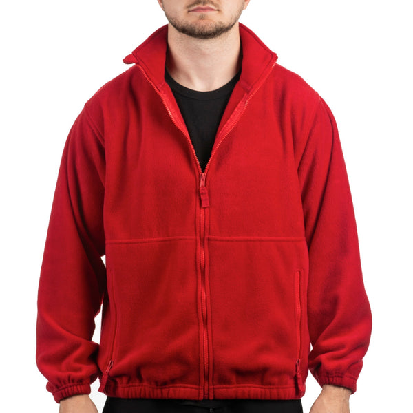 MENS FULL ZIP POLAR FLEECE JACKET - B 3062