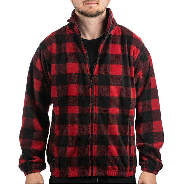 MENS FULL ZIP POLAR FLEECE JACKET - B 3062