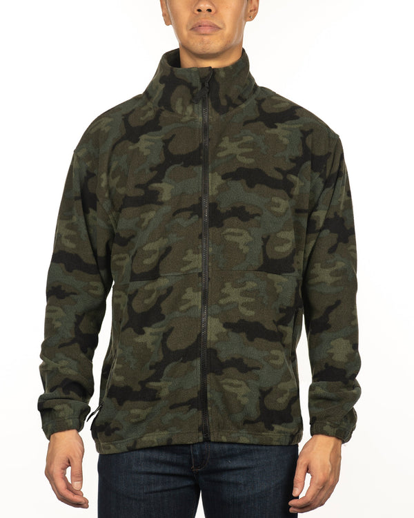 MENS FULL ZIP POLAR FLEECE JACKET - B 3062