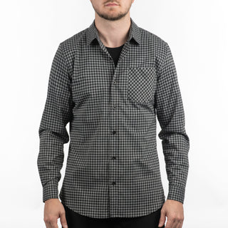 Buy grey-black Burnside Technical Stretch &quot;Burn&quot; Woven - B3291