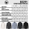 MENS STRETCHED POPLIN - B3291