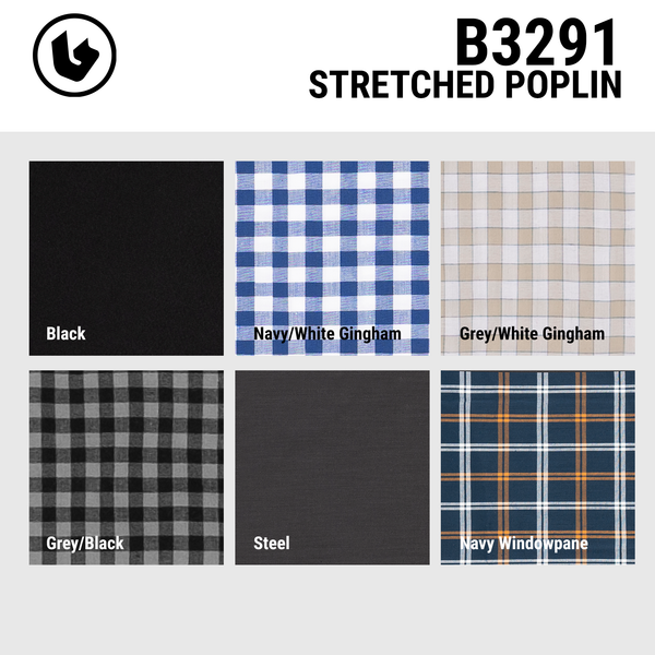 MENS STRETCHED POPLIN - B3291