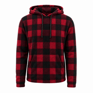 Buy red-black COMFY PULLOVER HOODIE - B3500