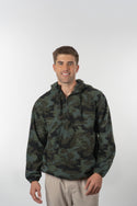 MENS 1/4 ZIP POLAR FLEECE  HOODIE - B3600