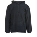 MENS 1/4 ZIP POLAR FLEECE  HOODIE - B3600