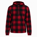 MENS 1/4 ZIP POLAR FLEECE  HOODIE - B3600