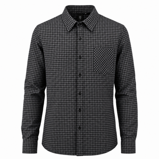 Buy grey-black MENS STRETCHED POPLIN - B3291