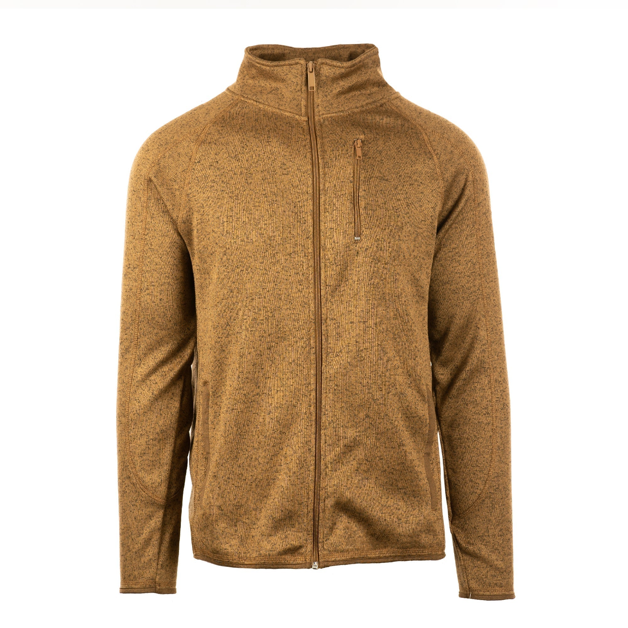 MENS FULL ZIP SWEATER KNIT JACKET - B3901 | Burnside Sierra