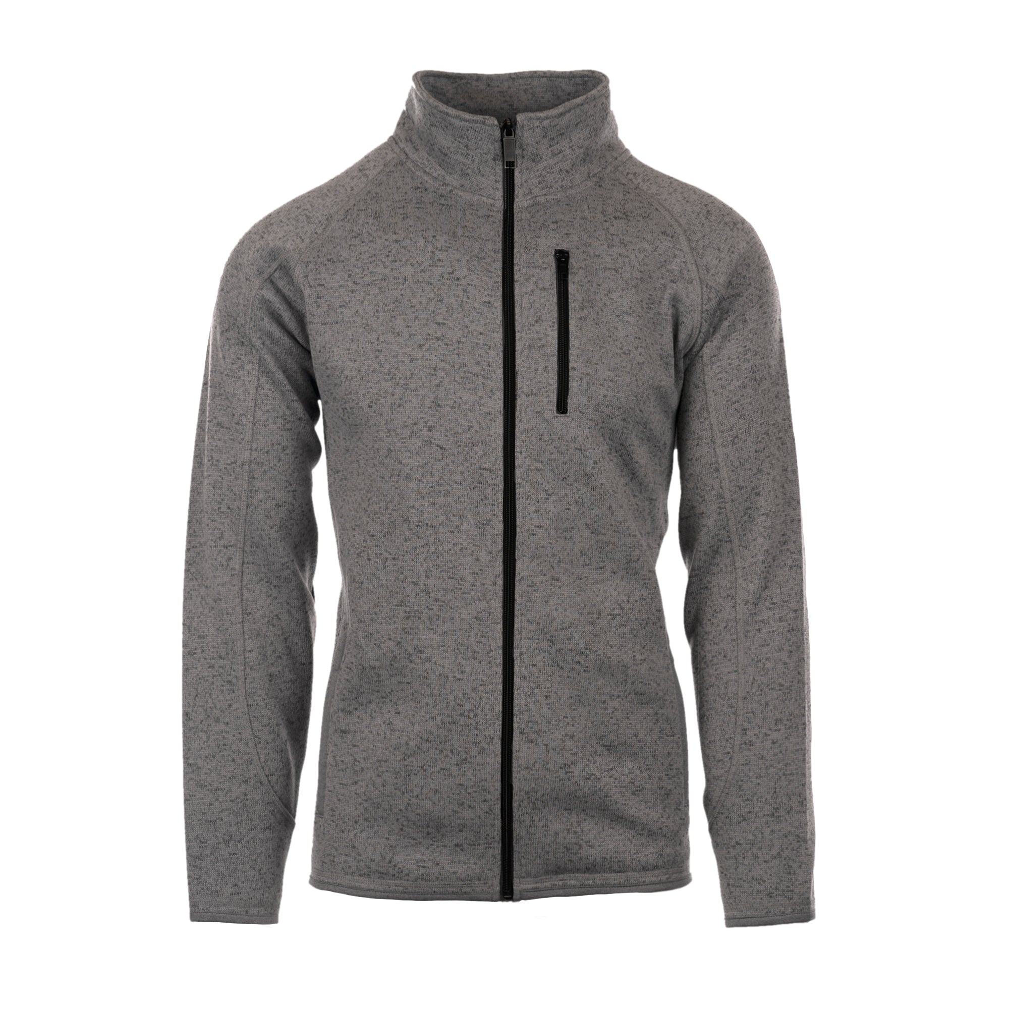 MENS FULL ZIP SWEATER KNIT JACKET - B3901 | Burnside Sierra