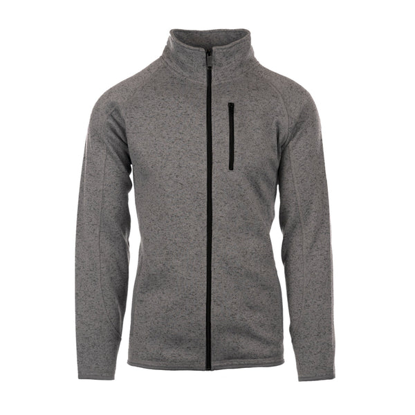 MENS FULL ZIP SWEATER KNIT JACKET - B 3901