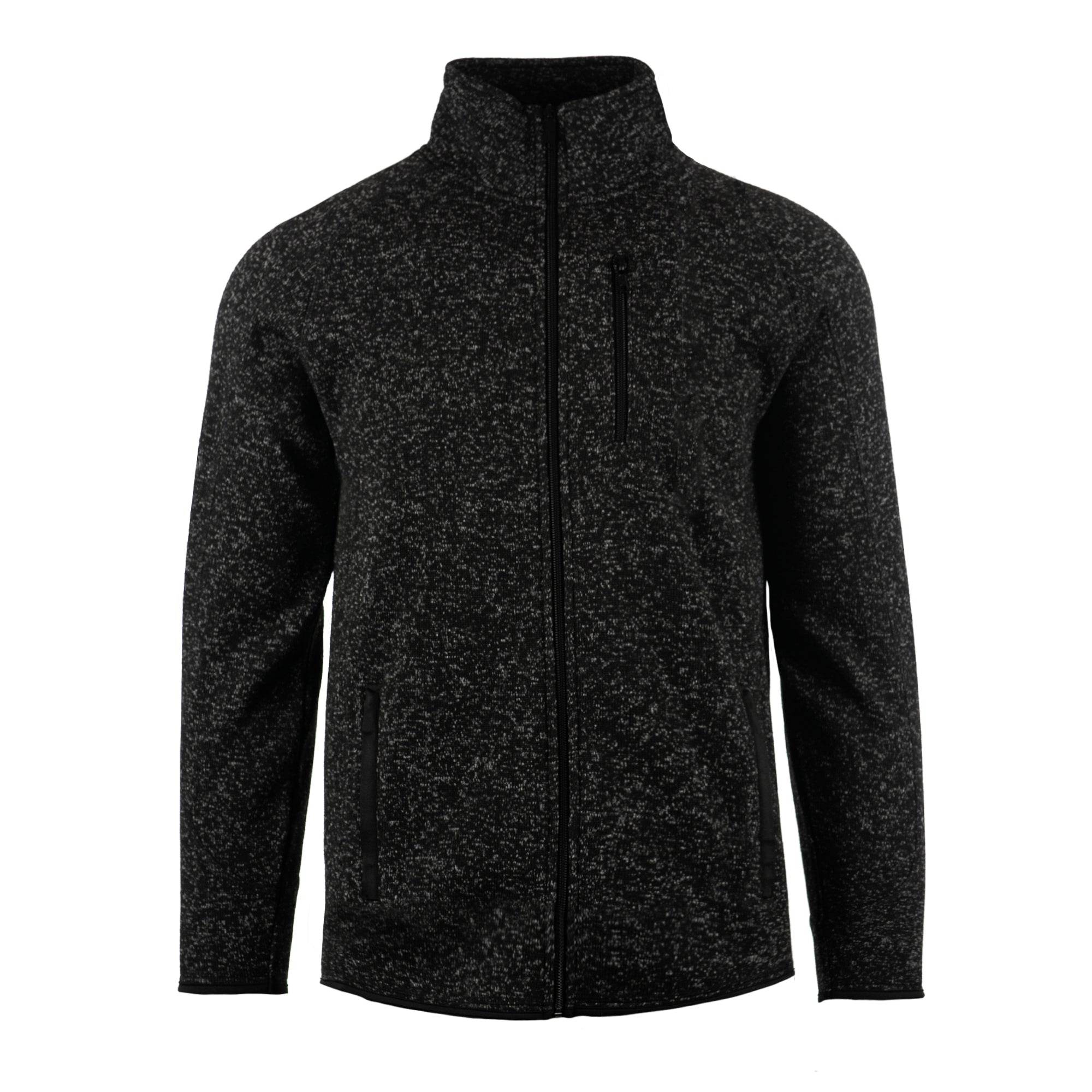 MENS FULL ZIP SWEATER KNIT JACKET - B3901 | Burnside Sierra