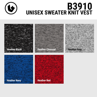 UNISEX SWEATER KNIT VEST - B3910