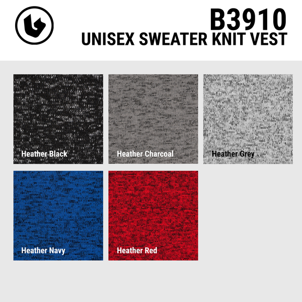 UNISEX SWEATER KNIT VEST - B3910