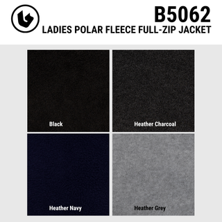 LADIES FULL ZIP POLAR FLEECE JACKET - B5062