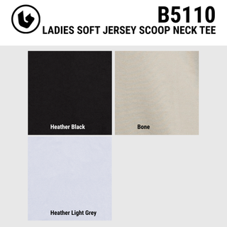 LADIES SOFT JERSEY DAWN TO DUSK SCOOP NECK TEE  - B5110