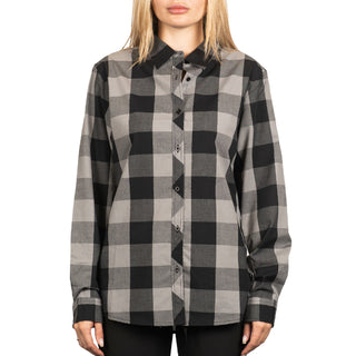 LADIES BUFFALO PLAID Y/D LONG SLEEVE SHIRT - B5203