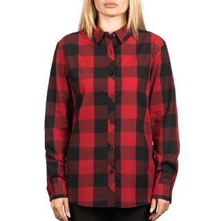 LADIES BUFFALO PLAID Y/D LONG SLEEVE SHIRT - B5203