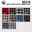 LADIES LONG SLEEVE Y/D FLANNEL SHIRT - B5210