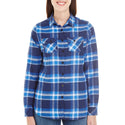 LADIES LONG SLEEVE Y/D FLANNEL SHIRT - B5210