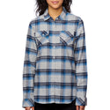 LADIES LONG SLEEVE Y/D FLANNEL SHIRT - B5210