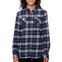 LADIES LONG SLEEVE Y/D FLANNEL SHIRT - B5210