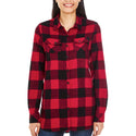 LADIES LONG SLEEVE Y/D FLANNEL SHIRT - B5210